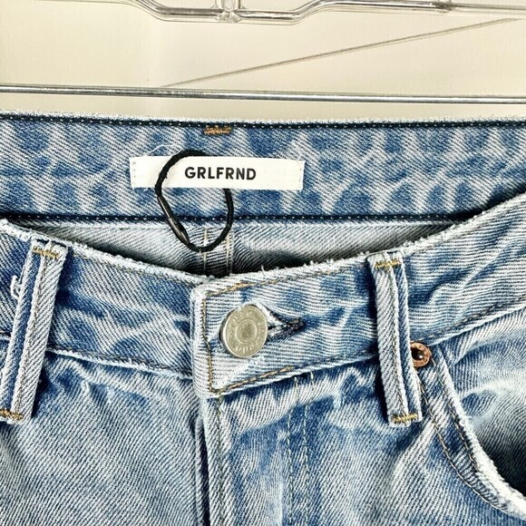 Grlfrnd Maran Wide Leg Jeans in Archaic Tulip Raw Hem Size 25 - Picture 9 of 13